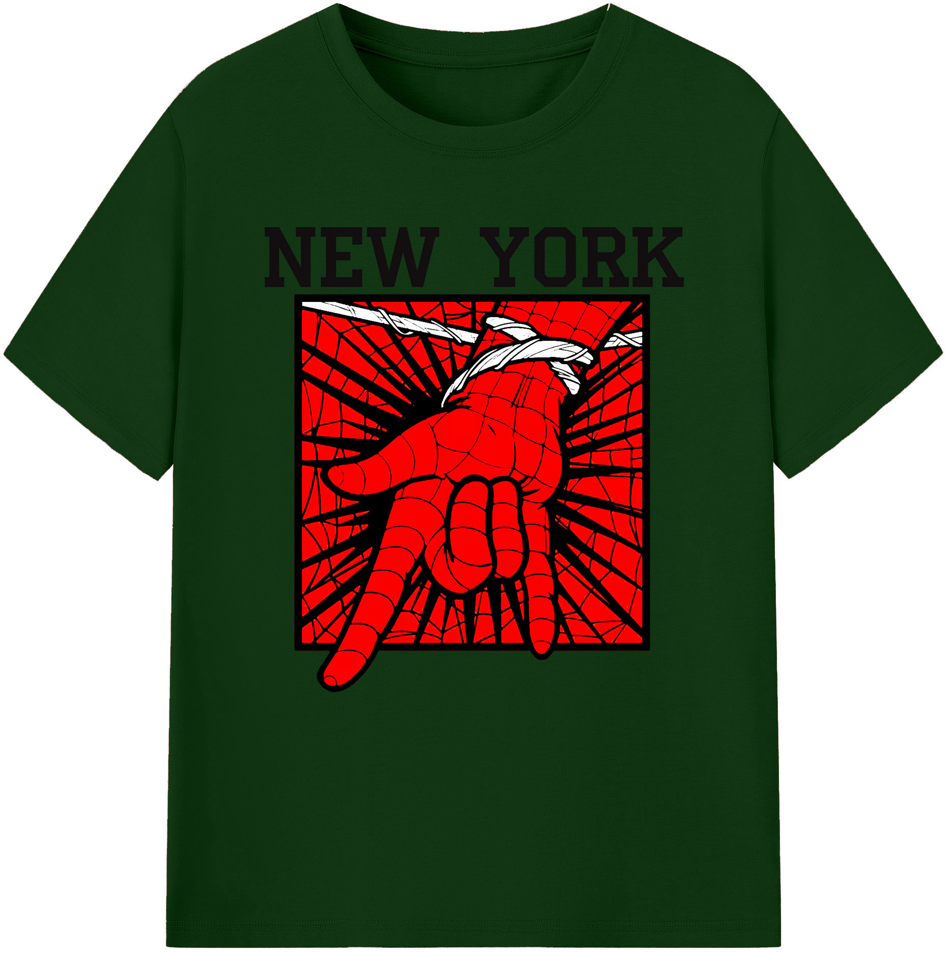 （画像用） Spider Man スパイダーマン 綿100％半袖Tシャツ（フロントプリント）